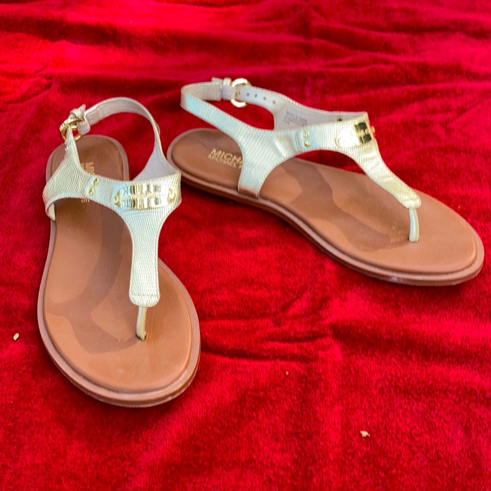 Gold Michael Kors sandals